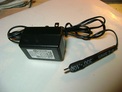 DVE AC Adapter Power Supply Transformer 9V 100mA  w/ odd plug end DV-9100S