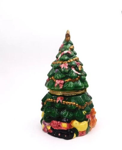World Bazaar Christmas Tree Trinket Box Toys Bear Holiday Star Bows - Picture 4 of 16