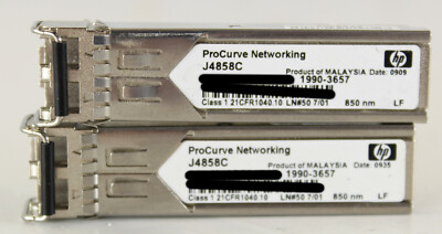 Lot of 2 HP ProCurve Networking J4858C 1G 850nm SFP Transceiver Module