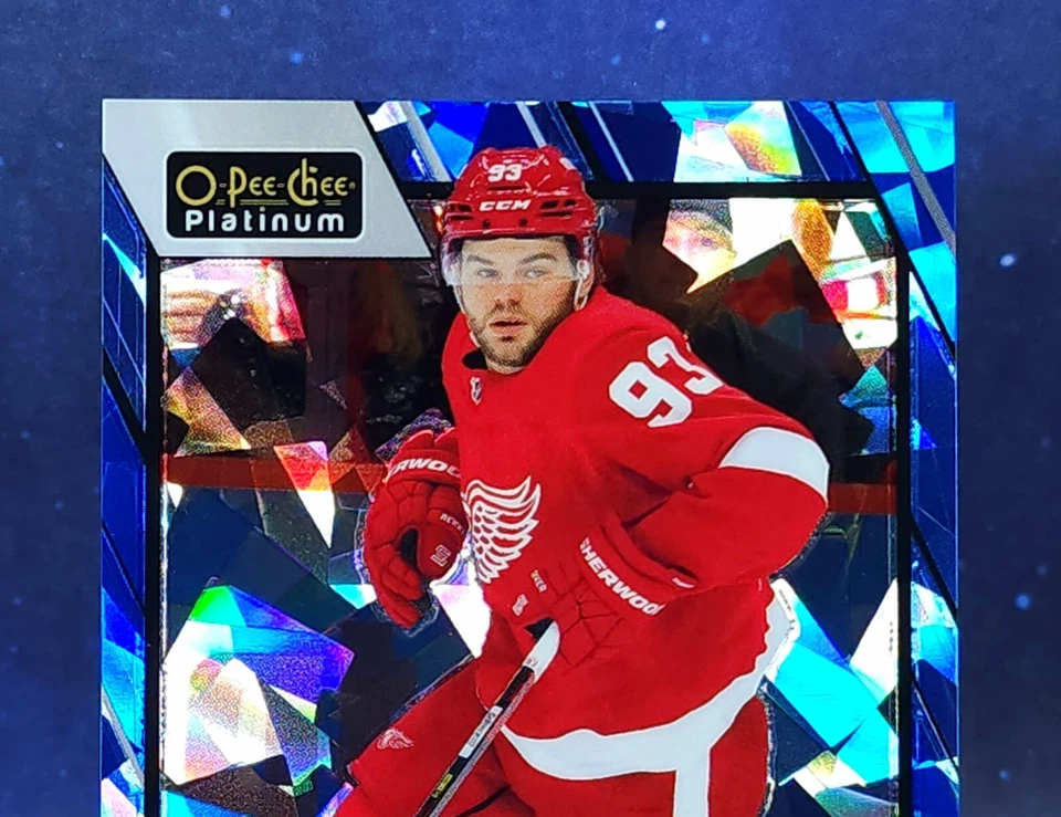 Alex DeBrincat /125 2023-24 OPC Platinum Blue Fragment Red Wings O Pee Chee - Image 4 of 4