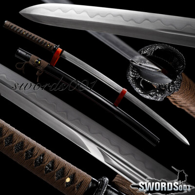 Kogarasu-maru Double Edge Katana Japanese Sword Samurai T10 Steel Sharp Fulltang