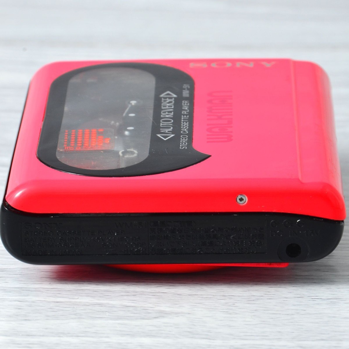 SONY WALKMAN WM-51 Cassette player Pink Maintenance completed Used