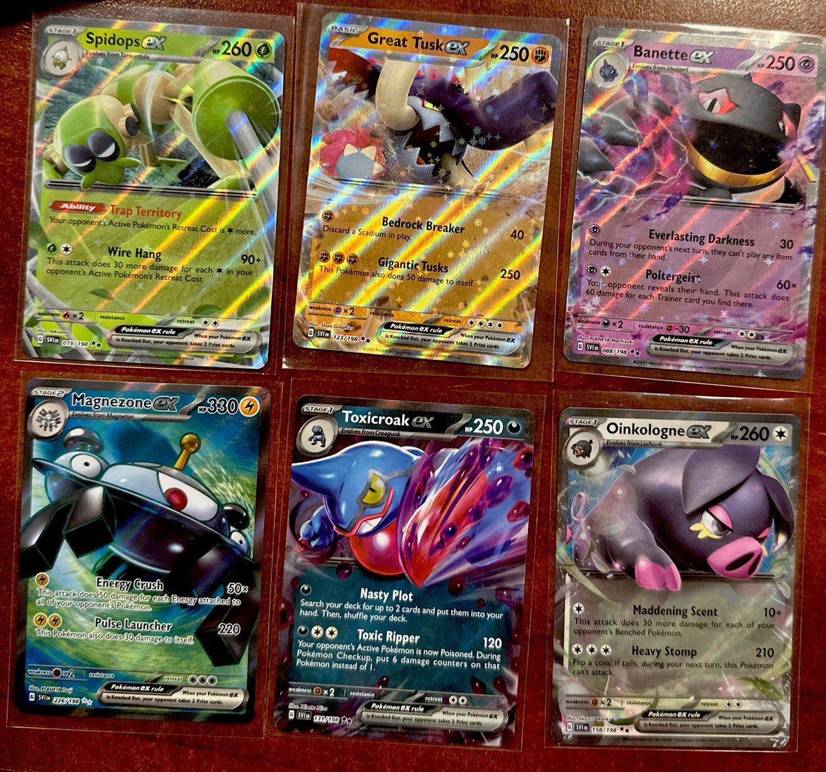Pokémon Scarlet and Violet Six Card EX Bundle | eBay
