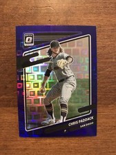 Chris Paddack 2021 Panini Optic Purple Pandora Prizm #198 San Diego Padres /99