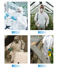 Disposable White Hooded Coveralls - Dust Proof Protective Suit for Woodworking