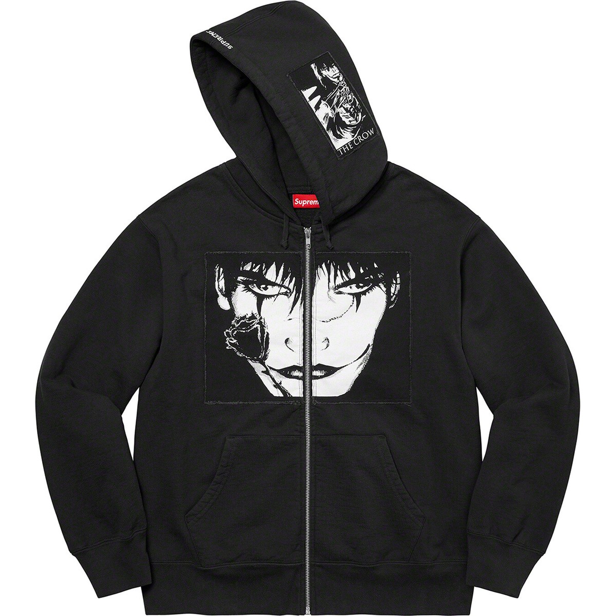 Supreme The Crow Zip Up Hooded Sweatshirt FW21 (FW21SW74 Supreme The Crow Zip Up Hooded Sweatshirt FW21 (FW21SW74