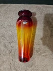 BLENKO GLASS TEQUILA SUNRISE TANGERINE VASE 10 1/8" EXCELLENT CINDITION