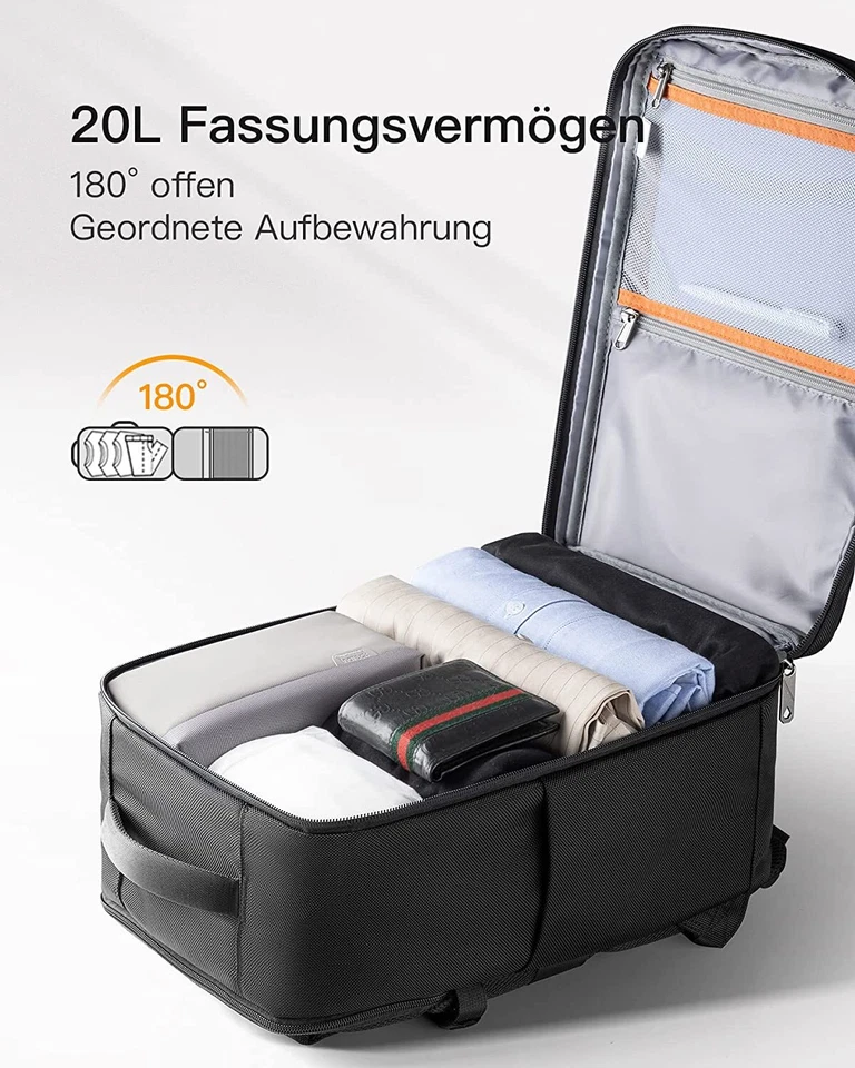 Inateck 20L Carry-on Reise Rucksack Low-Cost Airlines Geschäftsreise Pendeln - Bild 3 von 4