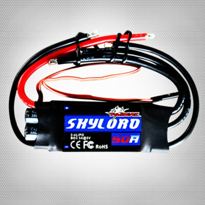 Dynam Skylord Brushless ESC 50A Linear BEC 5V 5A for RC Plane Heli Speed Conrol