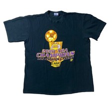 Vintage 2000 Los Angeles Lakers RARE NBA Finals Champions T-Shirt Kobe Sz XL