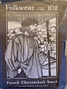 Folkwear vintage sewing pattern Cheesemakers Smock peasant Shirt 102 Victorian