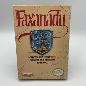 Faxanadu Nintendo Entertainment System 1989 Complete CIB Tested Fantasy RPG NES