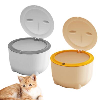 Cat Litter Trash Can with Lid Cat Poop Bin for Indoor Cats Pet Accessories
