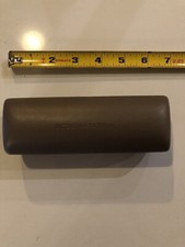 BCBG Maxazria Tan Hard Clamshell Eyeglasses Sunglasses Case. Preowned.