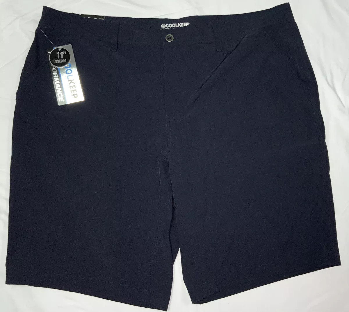 MEN S Coolkeep Golf Shorts Size 42 Classic Stretch Navy Blue