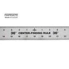 Fairgate 36" Center Finding Ruler,  1-3/4" Wide, 23-136 Made In USA