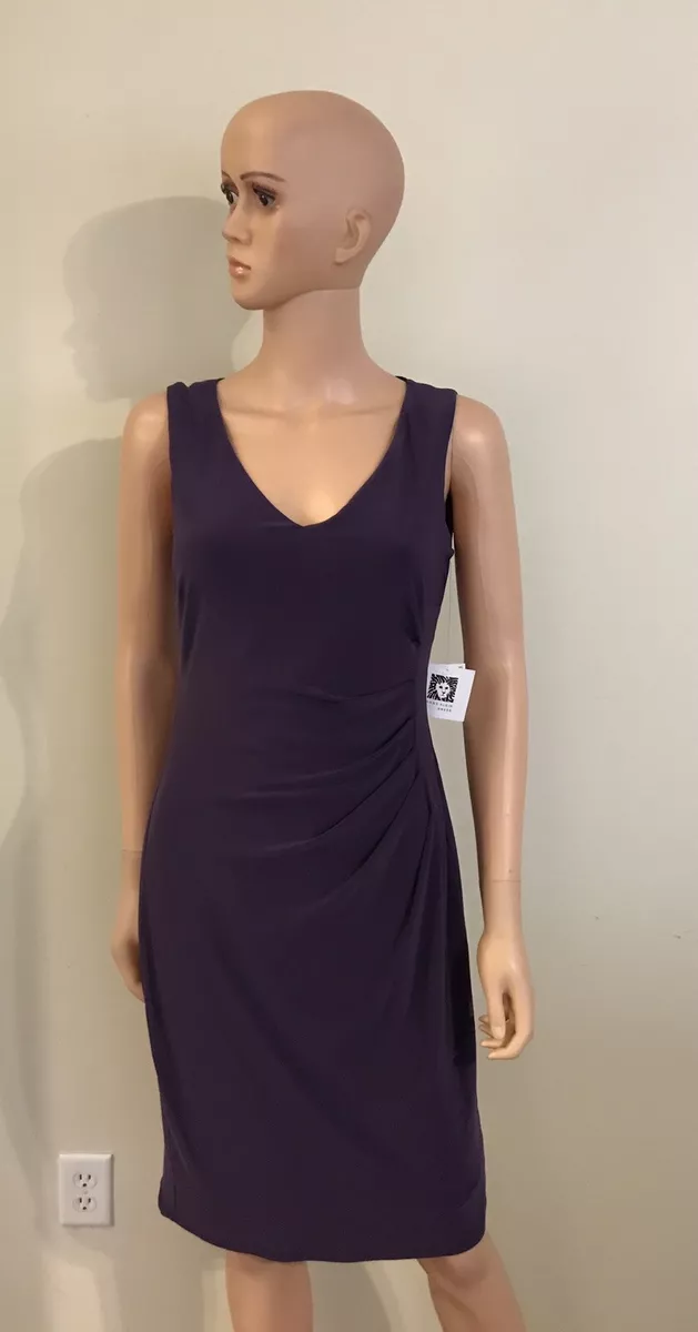 Anne klein purple dress hotsell