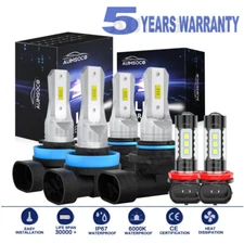 For Toyota Camry 2007-2014 LED Headlight Bulbs Kit High/low Beam + Fog Light