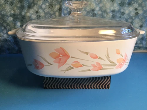 Corning Ware SHADOW IRIS Casserole & Lid 2qt A-2-B Lid A-9-C