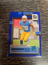 2022 Donruss Football ISAIAH SPILLER Rated Rookie Blue Press Proof #316 7BC