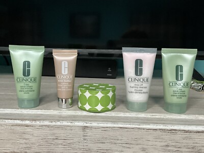 CLINIQUE Travel Even Better Makeup Scrub Cream Cleaser #3 Face Powder 5 Set
