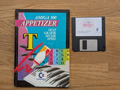 Commodore AMIGA 500 Appetizer Benutzerhandbuch (deutsch) + Diskette   -TOP  