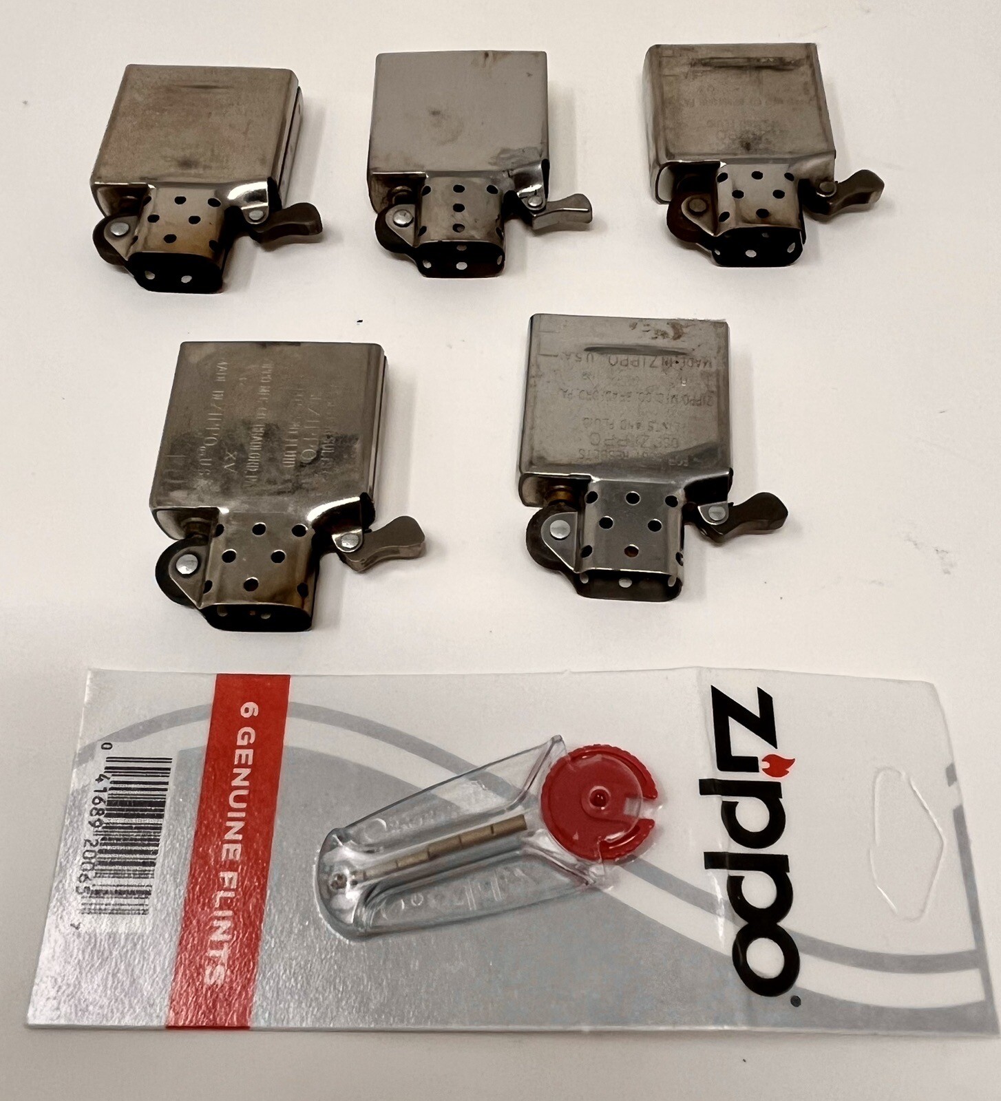 5 Zippo Lighter Inserts Preowned eBay
