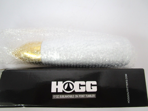 Bicchiere Hogg Outfitters 17 oz On Point in acciaio inox isolato bianco/oro NUOVO - Foto 2 di 7