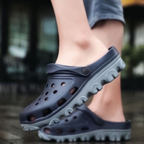 Men Slip On Garden Mules Clogs Sports Sandals Beach Water Slippers Shoes Size US - Picture 30 of 43