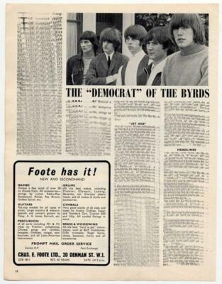 Byrds Roger McGuinn Democrat Beat Instrumental Clipping