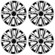 15 Inch Wheel Cover Hubcaps Set of 4 Rim Protectors Modern Stylish Exterior Cap