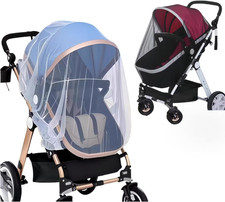 Universal Mosquito Net for Strollers - 2 Pack Breathable Insect Netting Protecti