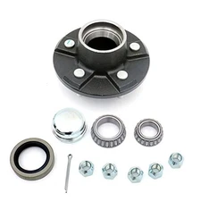  Trailer Hub Kit 5 Bolt on 4.5" Bolt Circle Fit for 3,500 lb. axles with 1-3/8 