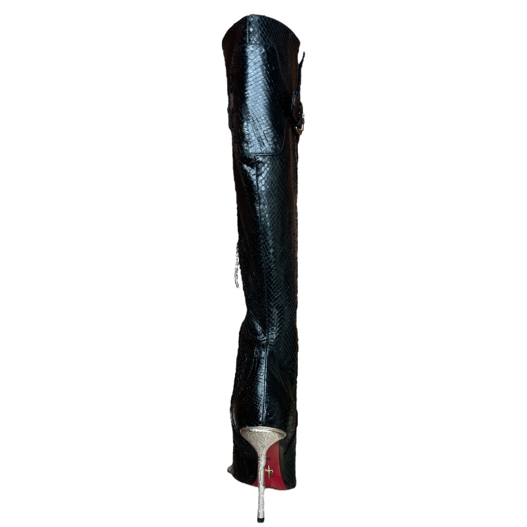 $1600 Cesare Paciotti Python Stiletto Boots EU 36 Italian 