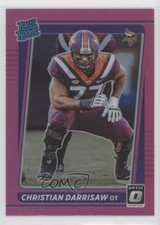2021 Panini Donruss Rated Rookie Optic Holo Pink Preview Christian Darrisaw 0j7s