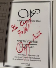 Ozzie Smith - St. Louis Cardinals Unique Autographed Golf Card ‘go Crazy Folks’