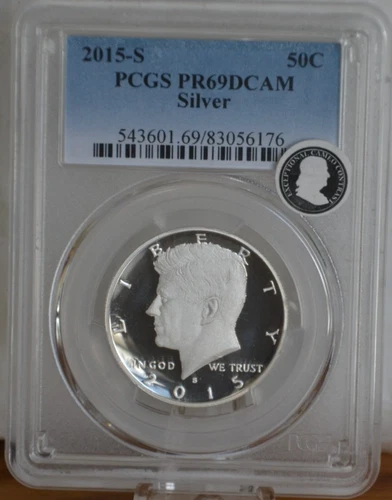 2015-S Proof Silver JFK Half Dollar Silver PCGS PR69DCAM