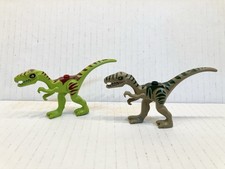 Lot of 2 LEGO Coelophysis / Gallimimus Dinosaur Figures From Sets 30320 5882
