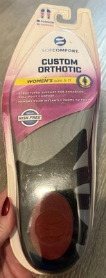 Sofcomfort Custom Orthotic Insole Womens Sz 5-11 Memory Foam Odor Protection