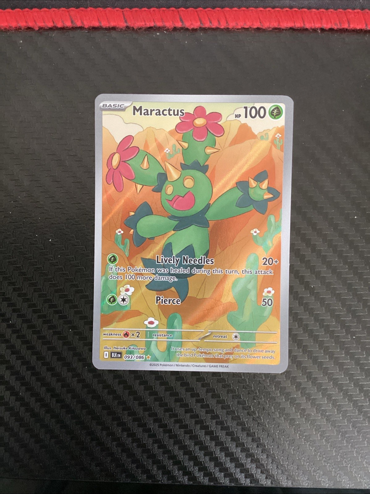 Maractus - 093/086 Illustration Rare SV: Black Bolt Pokemon TCG NM