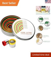 Complete 12 Size Cookie Cutter Set - Stainless Steel Molds for Creative Baking
