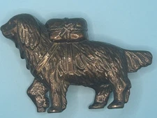 Vintage A.C. Williams Cast Iron Black Working St. Bernard Bank With Pack 5.5"