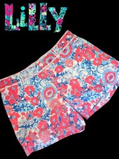 1294 Lilly Pullitzer Palm Beach Fit floral shorts Women size 8 used once