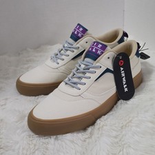 Airwalk Men's Skateboarding Shoes White Gum Sole Us 9.5 Medium D