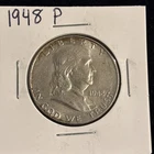 1948-P Benjamin Franklin Half Dollar Very Nice Condition First Year