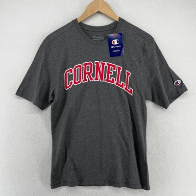 CORNELL Shirt Adult S CHAMPION BIG RED University Ivy Ithaca NY Cotton Gray NEW