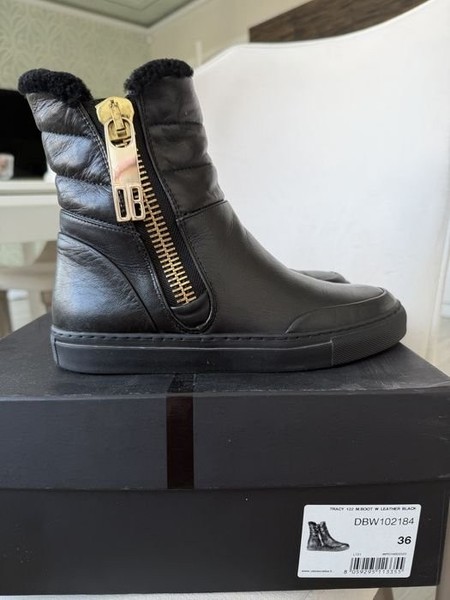 Damen Dirk Bikkembergs Stiefel Schwarz Leder 36