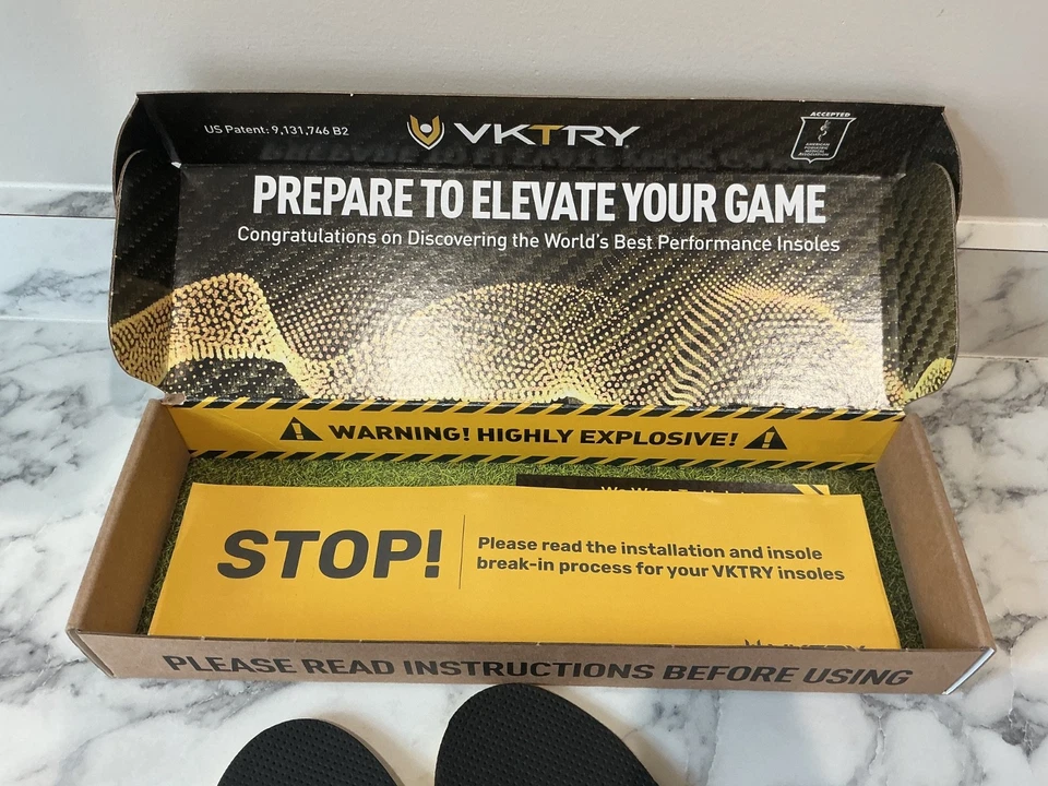 VKTRY Dorado Sin Clear Zapatos Plantillas para Atletas EU40 USM 8-8.5 W10-10.5 Nuevo Foto 2 de 4