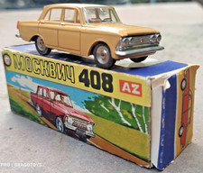 VINTAGE TOY CAR MOSKVICH 408 A1 71 ORIGINAL 1:43 SOVIET USSR CCCP MOSKVITCH BOX