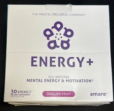 Amare Global Energy+ Dragon Fruit 30 Sticks - New in Box! Exp 4/2026